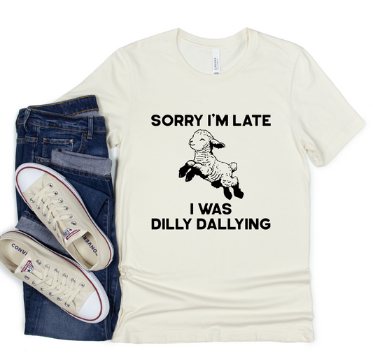 SORRY I'M LATE GRAPHIC TEE